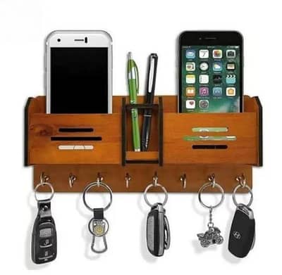 Wooden Mobile and Keys Holder