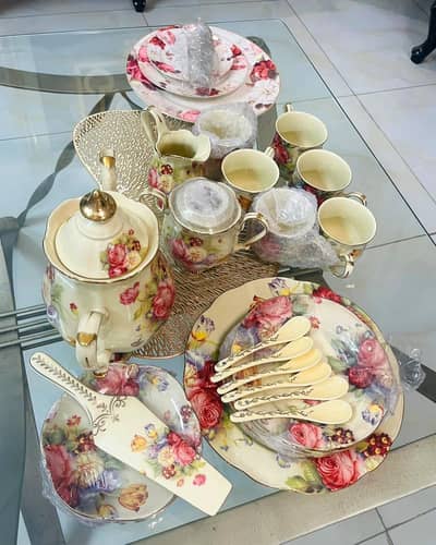 Brand New Floral Tea Set