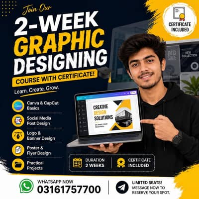 Graphic Designing Course 2 Weeks With Certificate