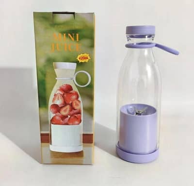 Portable Electric Mini Juicer Bottle Blender (420ml)