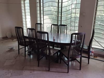 Sheesham Dining table with 8 chairs