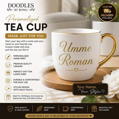 personalized name tea mug