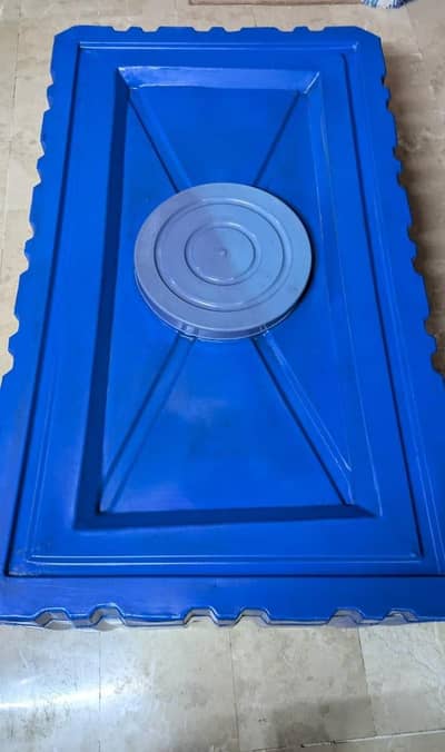 600L Flat  Plastic Water Tank (5ft x 3ft x 17")