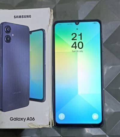 Samsung Mobile A06 4+64GB with Box