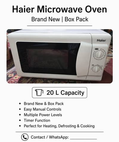  FOR SALE – Haier Microwave Oven (Box Pack)