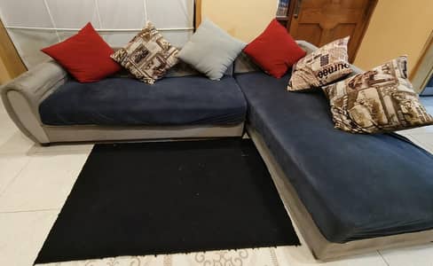 Spacious L-Shaped Sectional w/ Custom Covers & Cushions