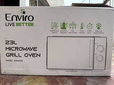 Enviro 23L Microwave Grill Oven | Box + Warranty Card | Good Condition