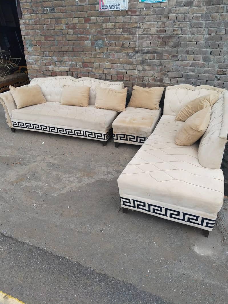 L shape sofa set 0