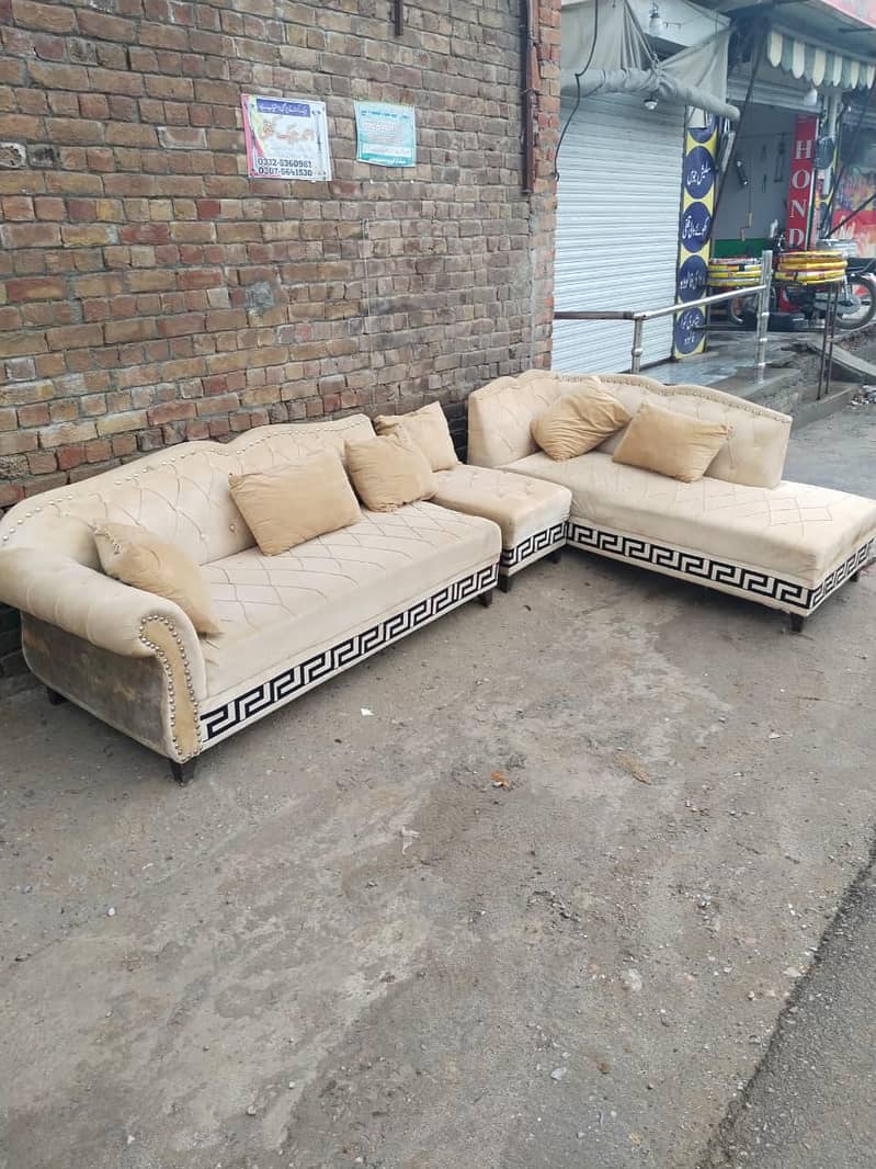 L shape sofa set 1