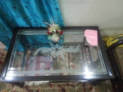 Glass Center Table for Sale - Good Condition