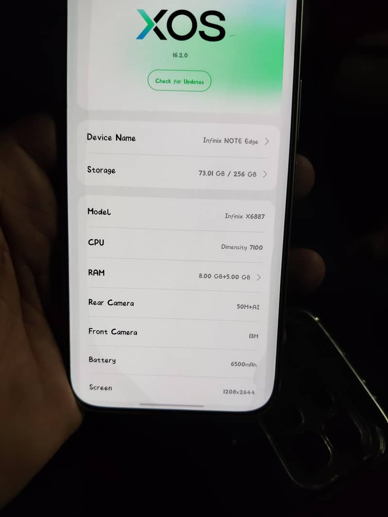 Infinix note edge 1