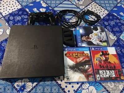 Ps4 Slim 512 GB For Sale - 10/9 Condition - 6 Games + Box