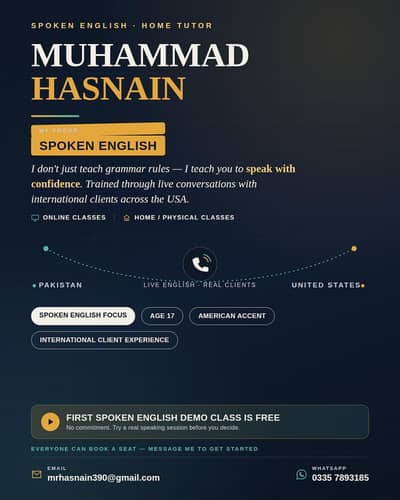 Spoken English Home Tutor for Kids | Free Demo Class – Lahore
