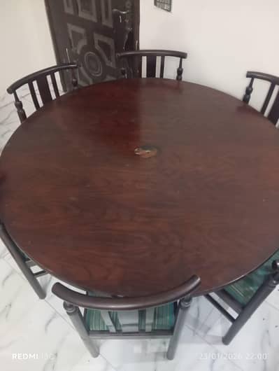 wooden dining table