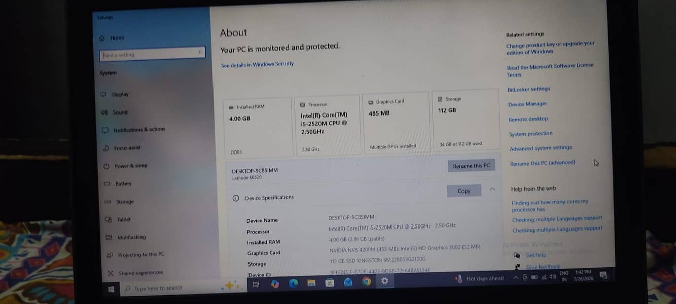 DELL e6520 1