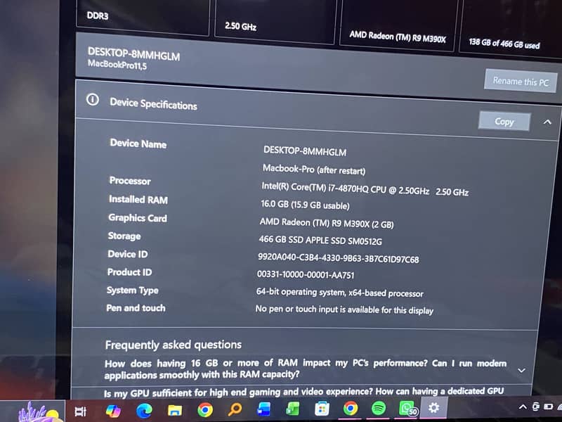 Mac book Pro 7
