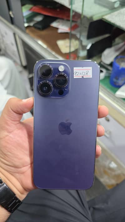 iPhone 14 pro max black titanium 92. BH PTA approved