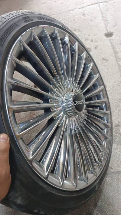Rims 17 inches (Rays) & Brand New Low Profile Tyres For Sale. .