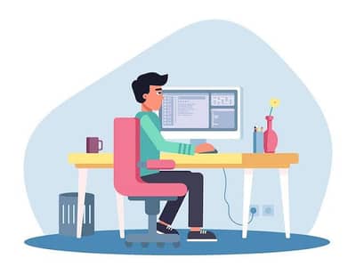 Computer required in an auto parts shop
