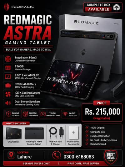 Redmagic astra gaming tablet