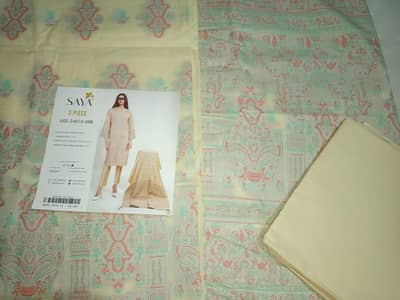Saya 3 piece Jacquard Lawn collection