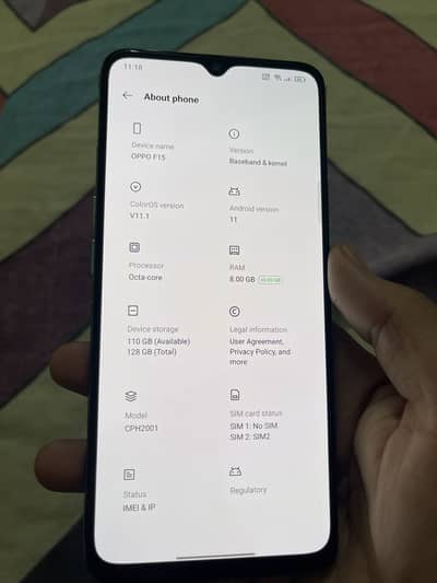 OPPO F15 8+6 128GB