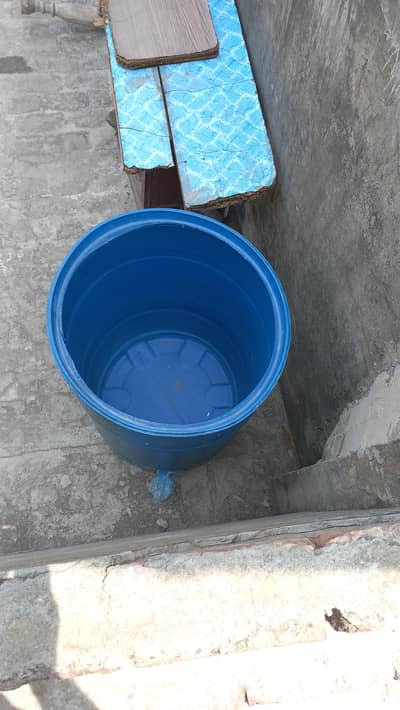 outstanding 200 liter blue new drum