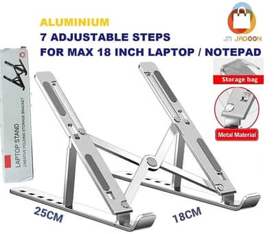 Portable 1 Pcs Foldable Laptop Stand in Grey