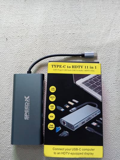 Type C to HDTV 11 in 1 Adapter