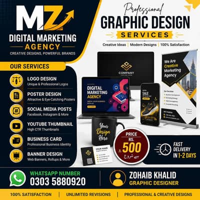 Professional Graphic Designer | Logo, Poster, Thumbnail