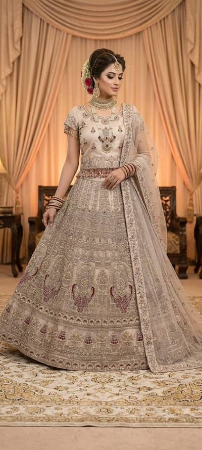 Bridal Lehenga Rs 23000 Heavy Work Size Medium Orangi Town Karachi