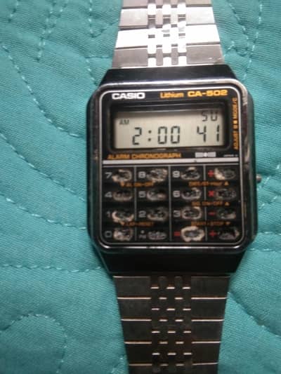 Vintage casio 502 working condition rubber pad need to change