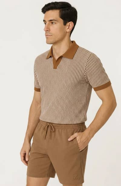 FZ Men's Striped Twin Set
