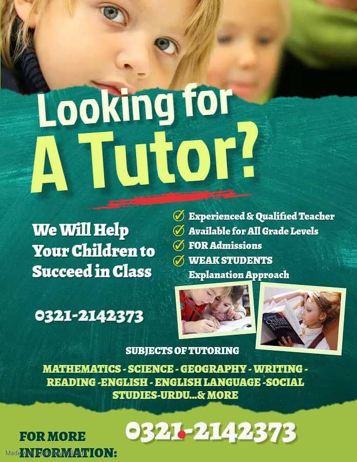 Tutor Available 0
