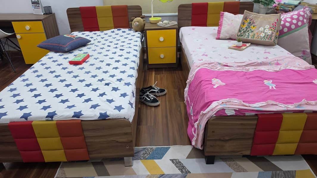 Single Beds and Side Table 1