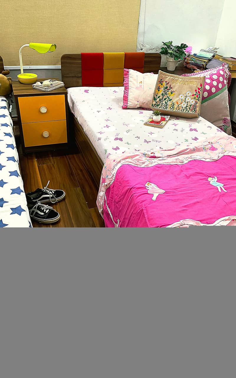 Single Beds and Side Table 2