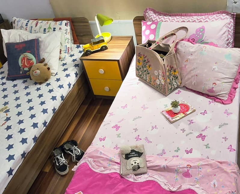 Single Beds and Side Table 3