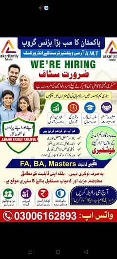 Need Sales staff and Assistant Branch Manager