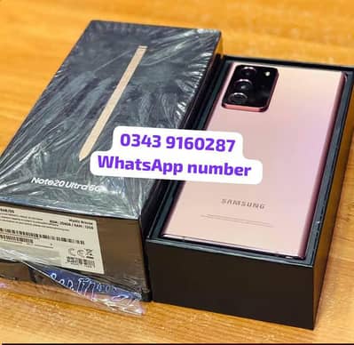 Samsung Mobile Note 20 Ultra pta approved 12/256gb Good Condition