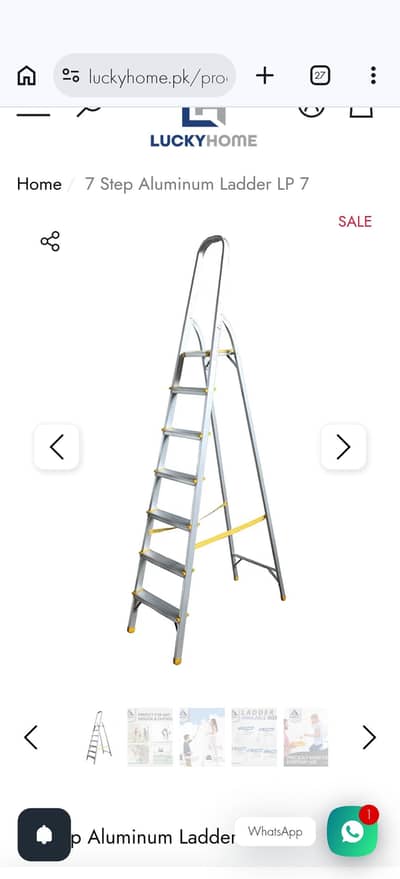 7 step aluminum ladder
