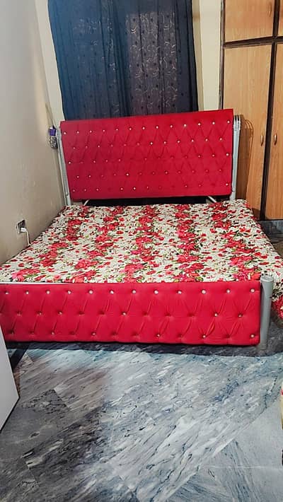 Iron bed with medicated foam