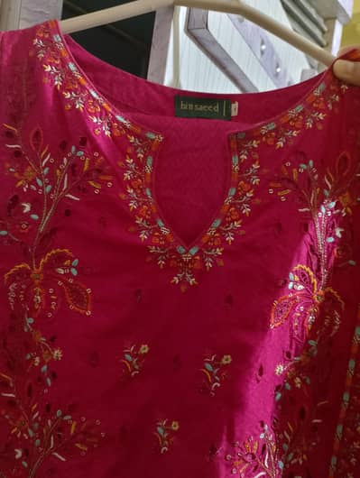 Bin saeed 3 pc cambric dress
