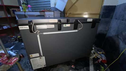 Haier double door freezer grey series