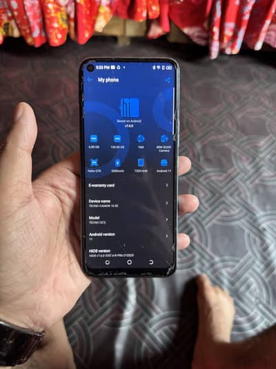 Tecno camon 16 SE 6/128 PTA with box charger