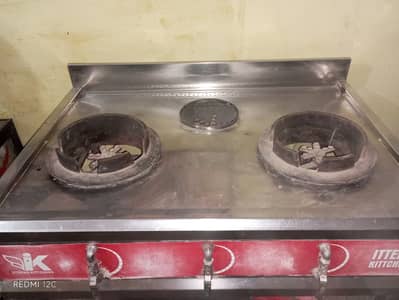 Commercial 3 Burner Stainless Steel Gas Stove