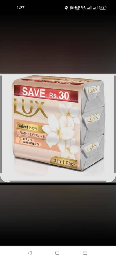 Lux soap bundle pack 3in1 MRP 450