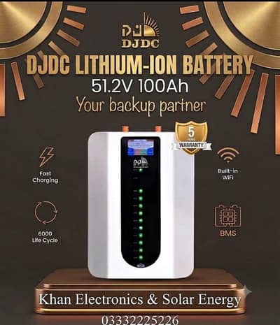 Dongjin 48 volts 100 amps Lithium Battery with Wifi