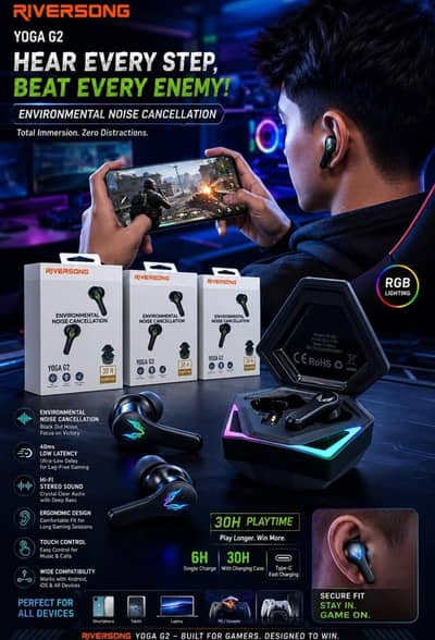 Riversong gaming earbuds yoga G2 free delivery limited offer