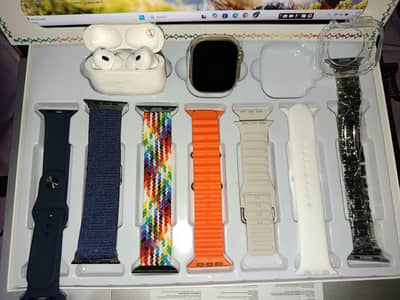 ⌚ I20 Ultra Max Suit 10-in-1 Smart Watch with AirPods – Stylish & Com