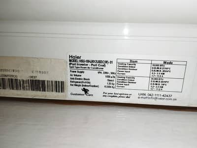 haier 1.5 dc inverter